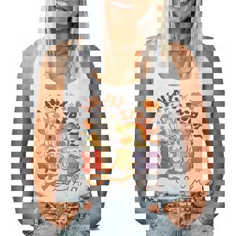Retro In My Spooky Nurse Era Nicu Halloween Ghost Pumpkin Women Tank Top - Monsterry