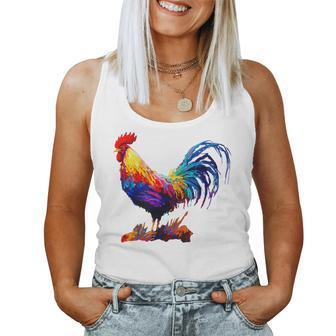 Rooster Country Decor Chicken Gallo Farm Women Tank Top - Seseable