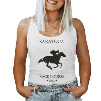 Saratoga New York Thoroughbred Horse Racing Track Women Tank Top | Mazezy