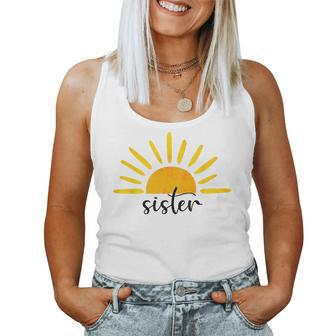 Sister Of The Birthday First Trip Around The Sun Birthday For Sister Women Tank Top | Mazezy