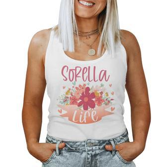 Sorella Life New Sorella Italian Sister Announcement White Women Tank Top | Mazezy