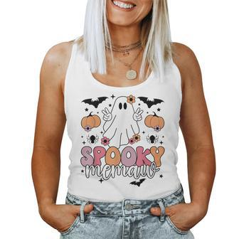 Spooky Memaw Grandmother Halloween Memaw Grandma Women Tank Top