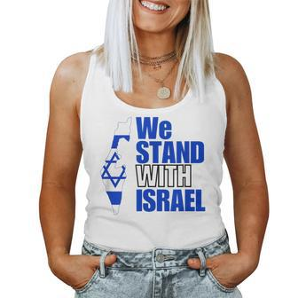 We Stand With Israel Flag Outline For And Women Tank Top - Monsterry AU