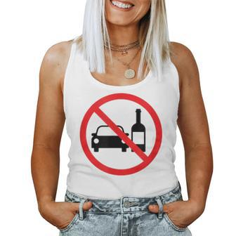 Stop No Anti Quit Drinking Driving Drunk Alcohol Prevent Women Tank Top | Mazezy