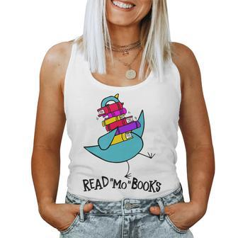 Teacher Library Read Mo Books Pigeon Reading Library Women Tank Top - Monsterry DE