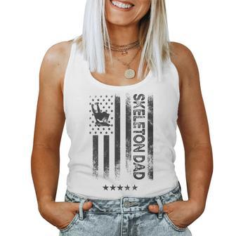 Usa American Flag - Skeleton Dad For Dad Women Tank Top | Mazezy CA