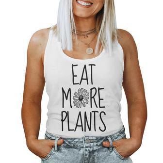 Vegan Eat More Plants - Basicbeet Women Tank Top Basic Casual Daily Weekend Graphic - Thegiftio UK