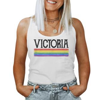 Victoria Gay Pride 2019 World Parade Rainbow Flag Lgbt Women Tank Top | Mazezy