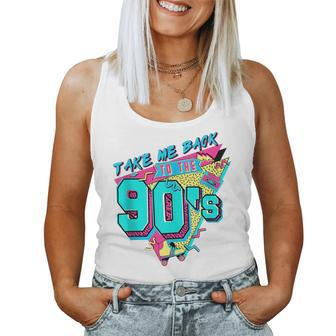 Vintage Take Me Back To The 90S Cassette Retro Rainbow Child 90S Vintage s Women Tank Top | Mazezy