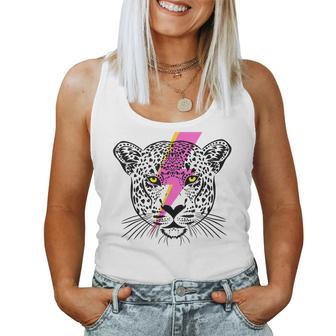 Vintage Cheetah Graphic For Women And Girls Cute Summer Women Tank Top | Mazezy