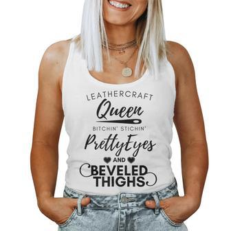 Women's Fierce Leatherworker Leathercraft Queen Women Tank Top | Mazezy