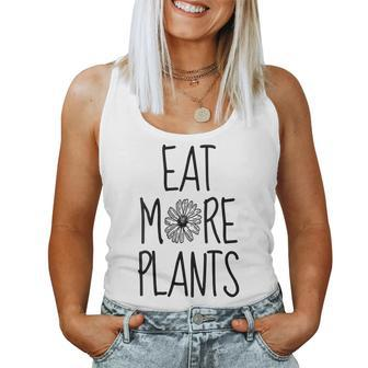 Womens Vegan Eat More Plants - Basicbeet Women Tank Top Basic Casual Daily Weekend Graphic - Thegiftio UK