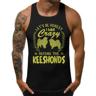 Lets Be Honest I Was Crazy Before Keeshondens Men Tank Top Graphic | Mazezy