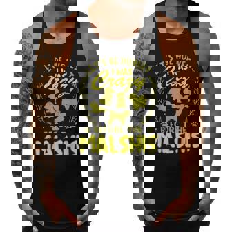 Lets Be Honest I Was Crazy Before Malshis Men Tank Top Graphic | Mazezy