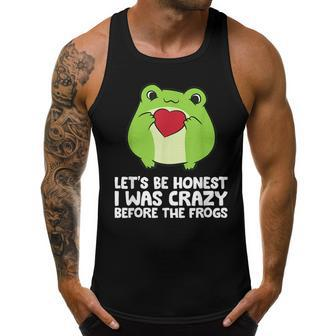 Lets Be Honest I Was Crazy Before The Frogs Men Tank Top Graphic | Mazezy