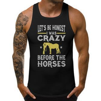 Lets Be Honest I Was Crazy Before The Horses Gifts For Bird Lovers Funny Gifts Men Tank Top Graphic | Mazezy