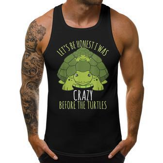 Turtle T - I Was Crazy Before The Turtles Turtle Gifts Men Tank Top Graphic | Mazezy