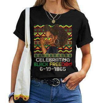 1865 Junenth Celebrate Black Freedom June 19Th Women Girl Women T-shirt | Mazezy