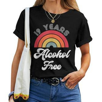 19 Years Sober Alcohol Free Sobriety Anniversary For Women Women T-shirt | Mazezy