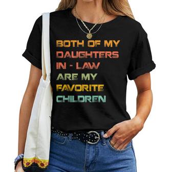 My Daughters In Law Are My Favorite Children Mother In Law Women T-shirt Casual Daily Crewneck Short Sleeve Graphic Basic Unisex Tee