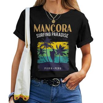 Peru  Piura Mancora Beach Surfing  Men Women  Women T-shirt Casual Daily Crewneck Short Sleeve Graphic Basic Unisex Tee