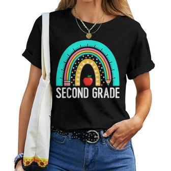 2Nd Grade Rainbow Teacher Team Second Grade Squad Girls Boys Women T-shirt - Seseable