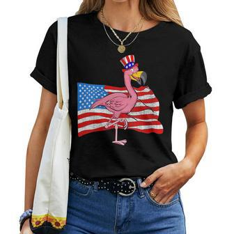 4Th Of July 2021 Flamingo American Usa Patriotic Patriotic Women T-shirt | Mazezy