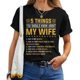 5 Things You Should Know About My Wife Mommy Women T-shirt - Monsterry