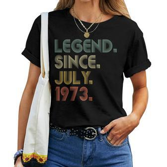 50 Years Old Gifts Legend Since July 1973 50Th Birthday Men Women T-shirt - Seseable