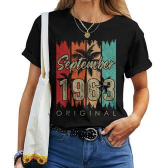 60 Year Old Made In September 1963 60Th Birthday Women T-shirt | Mazezy