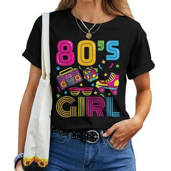 This Is My 80S Girl Costume 1980S Retro Vintage 80S Party Women T-shirt - Seseable