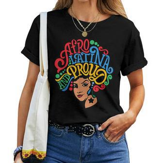 Afro Latina Proud Hispanic Heritage Month Latinx Girls Women T-shirt - Seseable