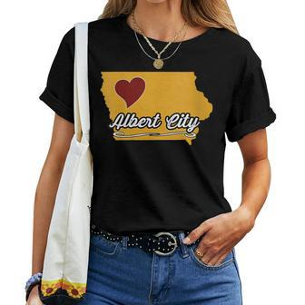 Albert City Iowa Ia Usa Cute Souvenir Merch City State Women T-shirt | Mazezy