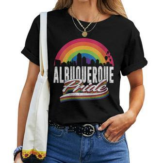 Albuquerque New Mexico Lgbt Lesbian Gay Bisexual Lgbtq Pride Women T-shirt | Mazezy