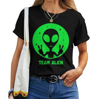 Alien Lover Men Women Kids Ufo Abduction Team Alien Women T-shirt | Mazezy