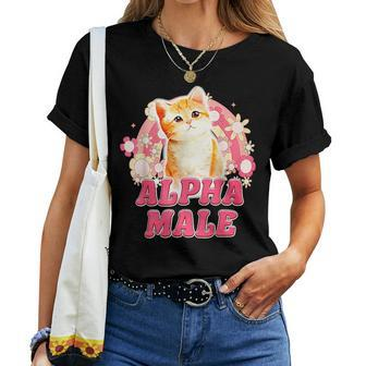 Alpha Male Cat Kitten Funny For Men Women Women T-shirt - Seseable