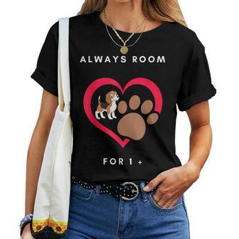 Always Room For 1 More Puppy Dog Mom Women T-shirt - Thegiftio UK