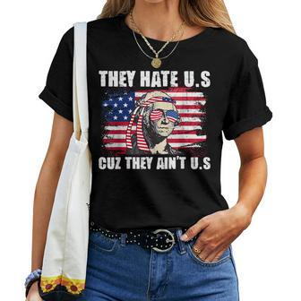 American Usa Flag 4Th Of July Patriotic Womens Women T-shirt | Mazezy CA