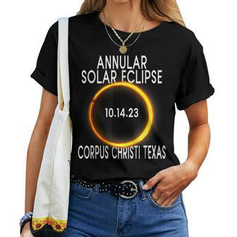 Annular Solar Eclipse 2023 Corpus Christi Texas Women T-shirt - Monsterry AU