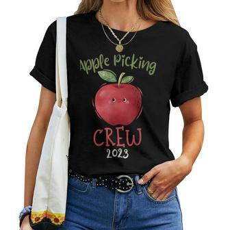 Apple Picking Crew Apple Picking Harvest Season Fall Autumn Women T-shirt | Mazezy