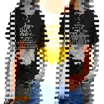 August Girls 1993 Sunflower 26Th Birthday Women T-shirt | Mazezy