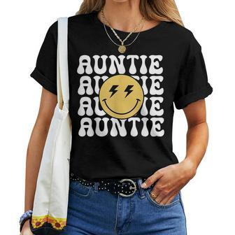 Auntie One Happy Dude Birthday Theme Family Matching Women T-shirt - Monsterry AU
