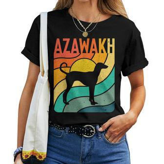 Azawakh Vintage Retro Dog Mom Dad Women T-shirt | Mazezy