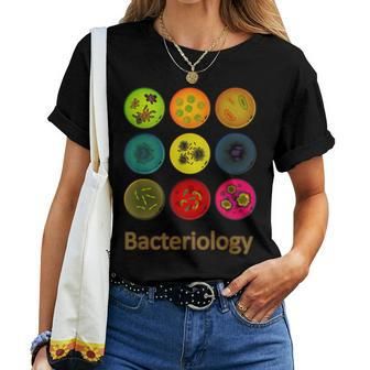Bacteriology Fun Education For Men Women Dark Women T-shirt | Mazezy