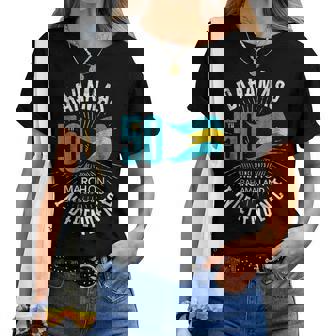 Bahamas 50Th Independence Bahamian Flag Nassau Bahamas Flag Bahamas Women T-shirt | Mazezy