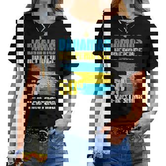 Bahamas Independence Day Bahamas 50Th Celebration Bahamas Women T-shirt | Mazezy