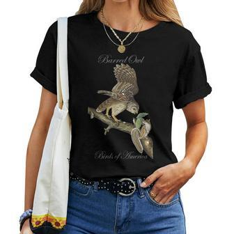Barred Owl Birds Of America Series Audubon Women T-shirt | Mazezy