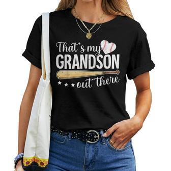 Baseball Grandma That's My Grandson Out There Baseball Women T-shirt - Monsterry AU