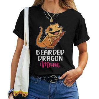 Bearded Dragon Mom Pet Lover Women Lizard Owner Reptile Women T-shirt | Mazezy