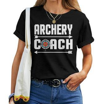 Best Archery Coach Archer Target Board Teacher Women T-shirt | Mazezy